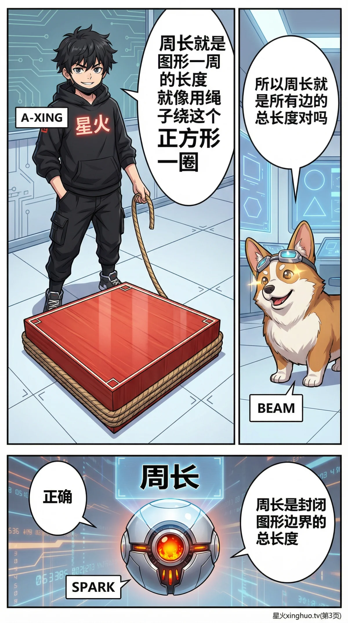 正方形周长公式详解：概念、计算与练习题 | 数学几何基础 - 第 3 页