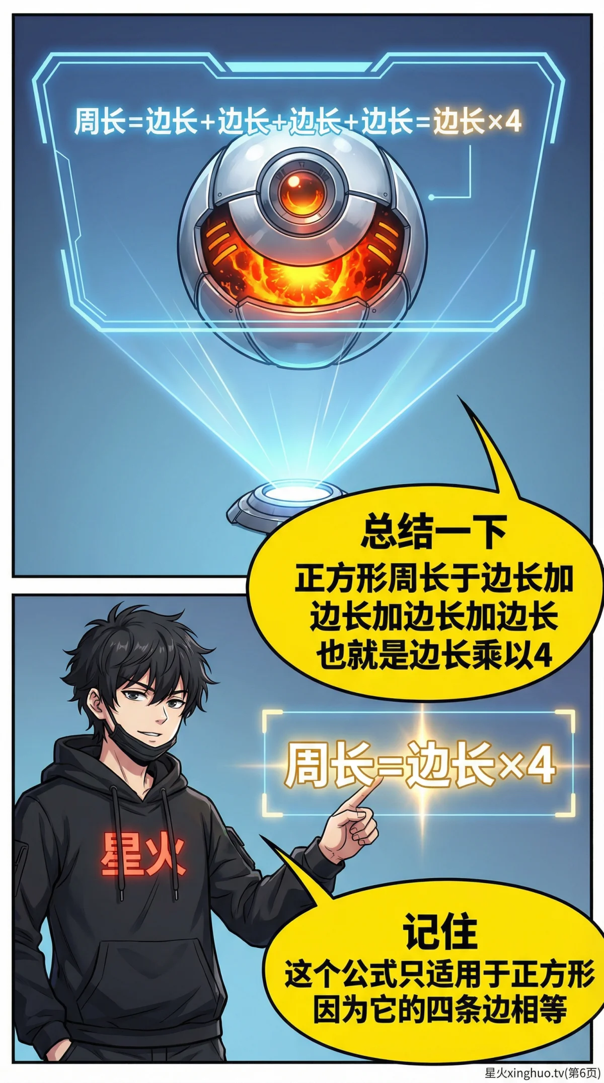 正方形周长公式详解：概念、计算与练习题 | 数学几何基础 - 第 6 页