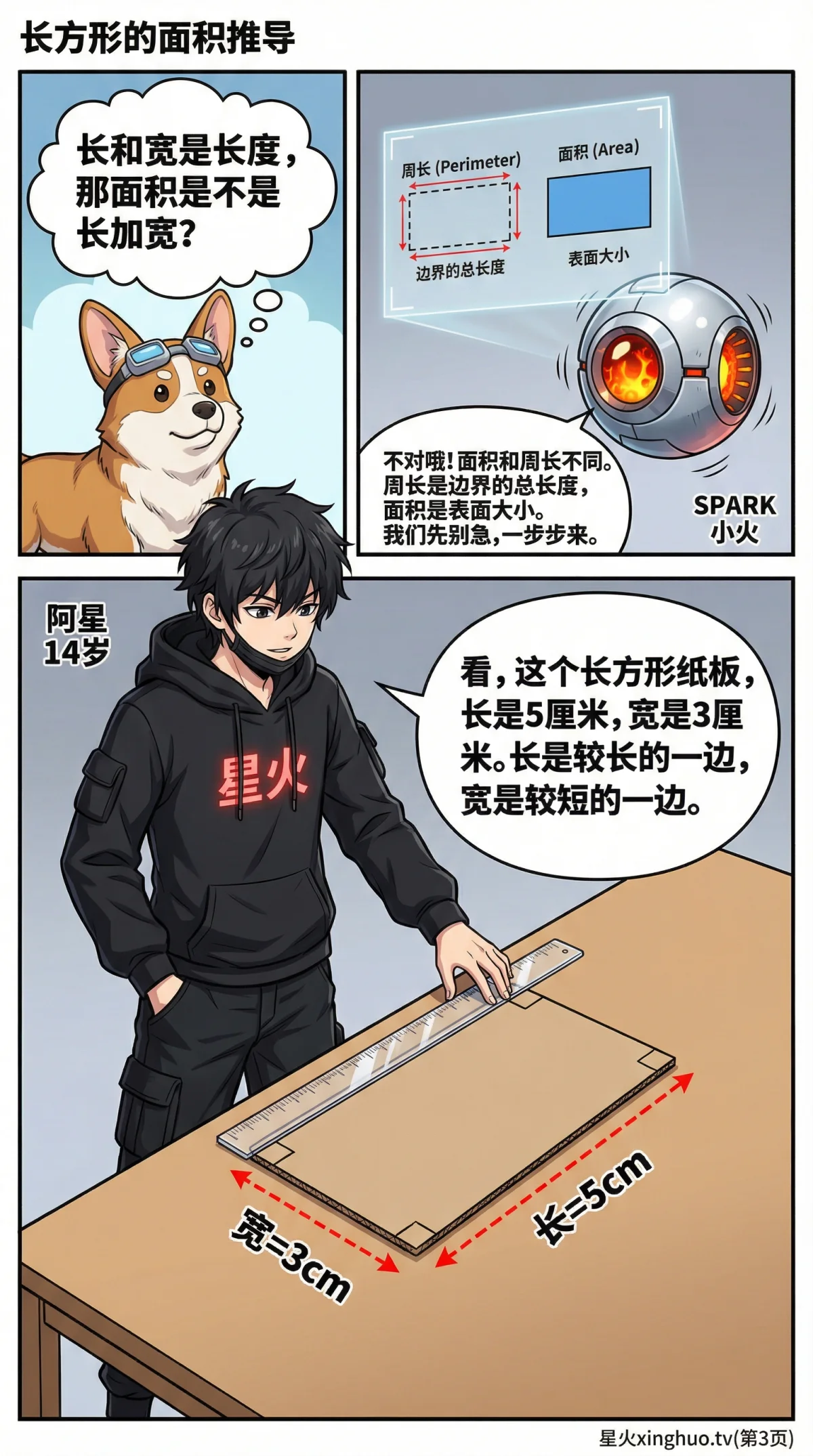 长方形面积公式详解：计算方法、例题与练习题(含答案) - 第 3 页