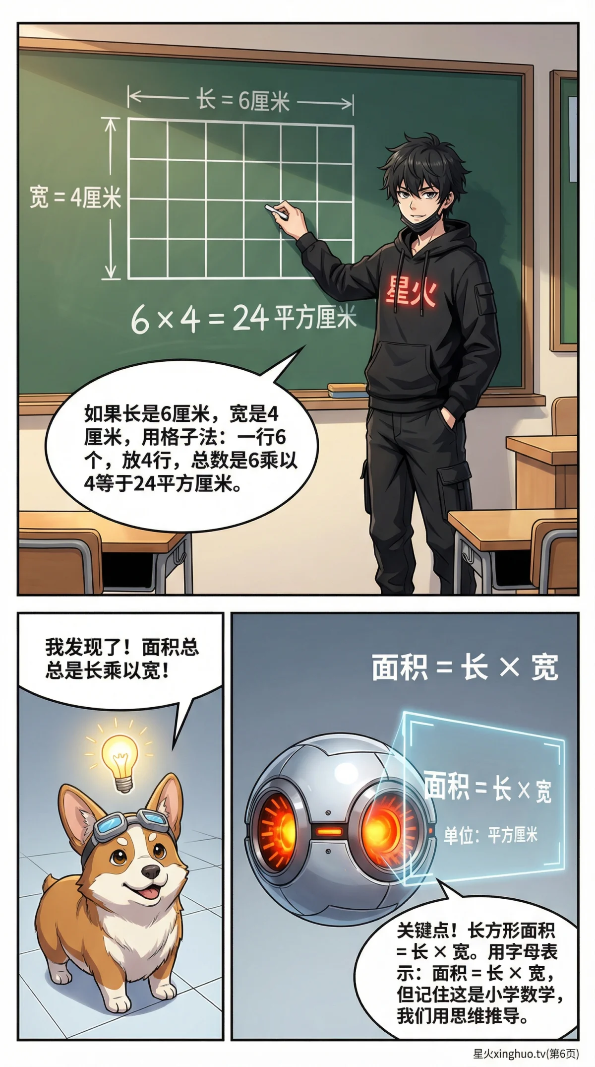 长方形面积公式详解：计算方法、例题与练习题(含答案) - 第 6 页