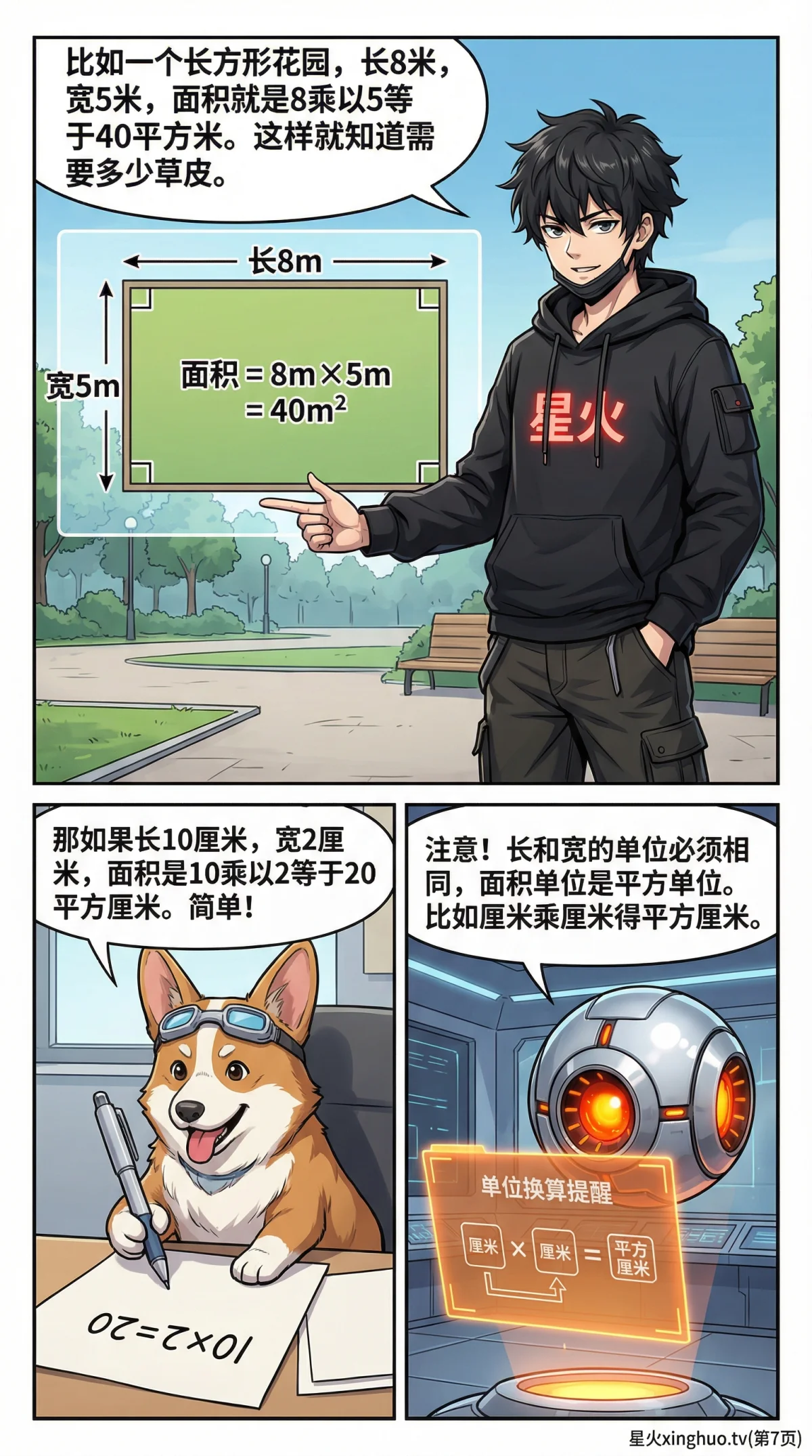 长方形面积公式详解：计算方法、例题与练习题(含答案) - 第 7 页