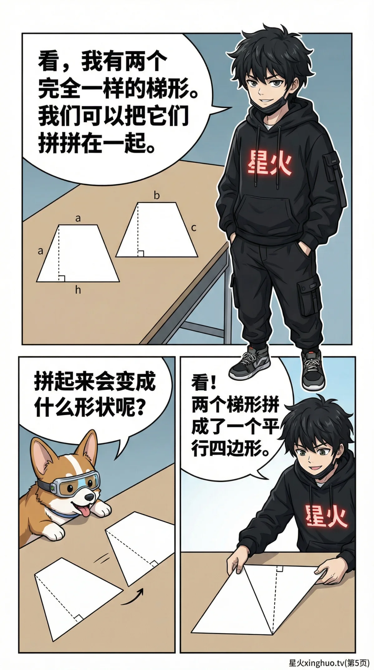 梯形面积公式详解：推导、例题与动画演示 | 数学几何教学 - 第 5 页