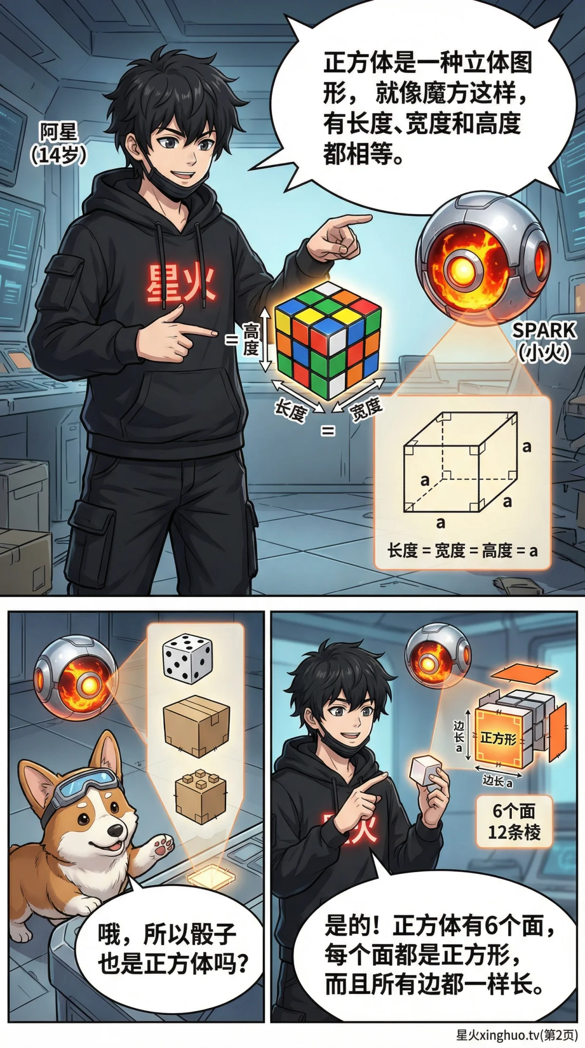 正方体的认识：性质、展开图与计算方法详解 | 数学几何教学 - 第 2 页