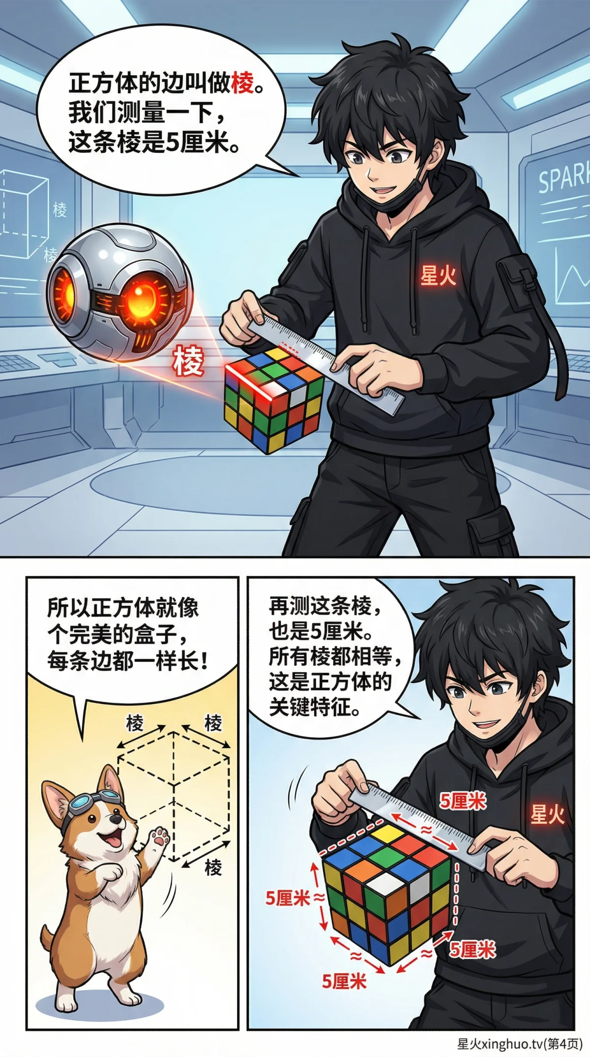 正方体的认识：性质、展开图与计算方法详解 | 数学几何教学 - 第 4 页