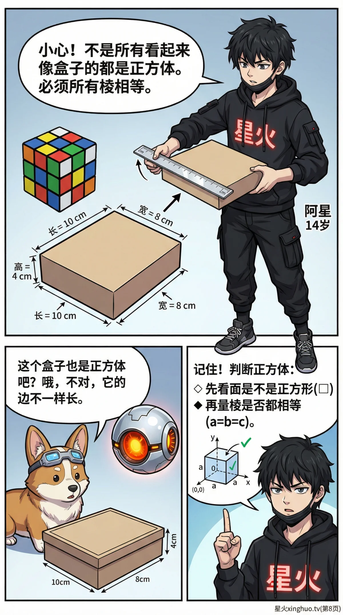 正方体的认识：性质、展开图与计算方法详解 | 数学几何教学 - 第 8 页