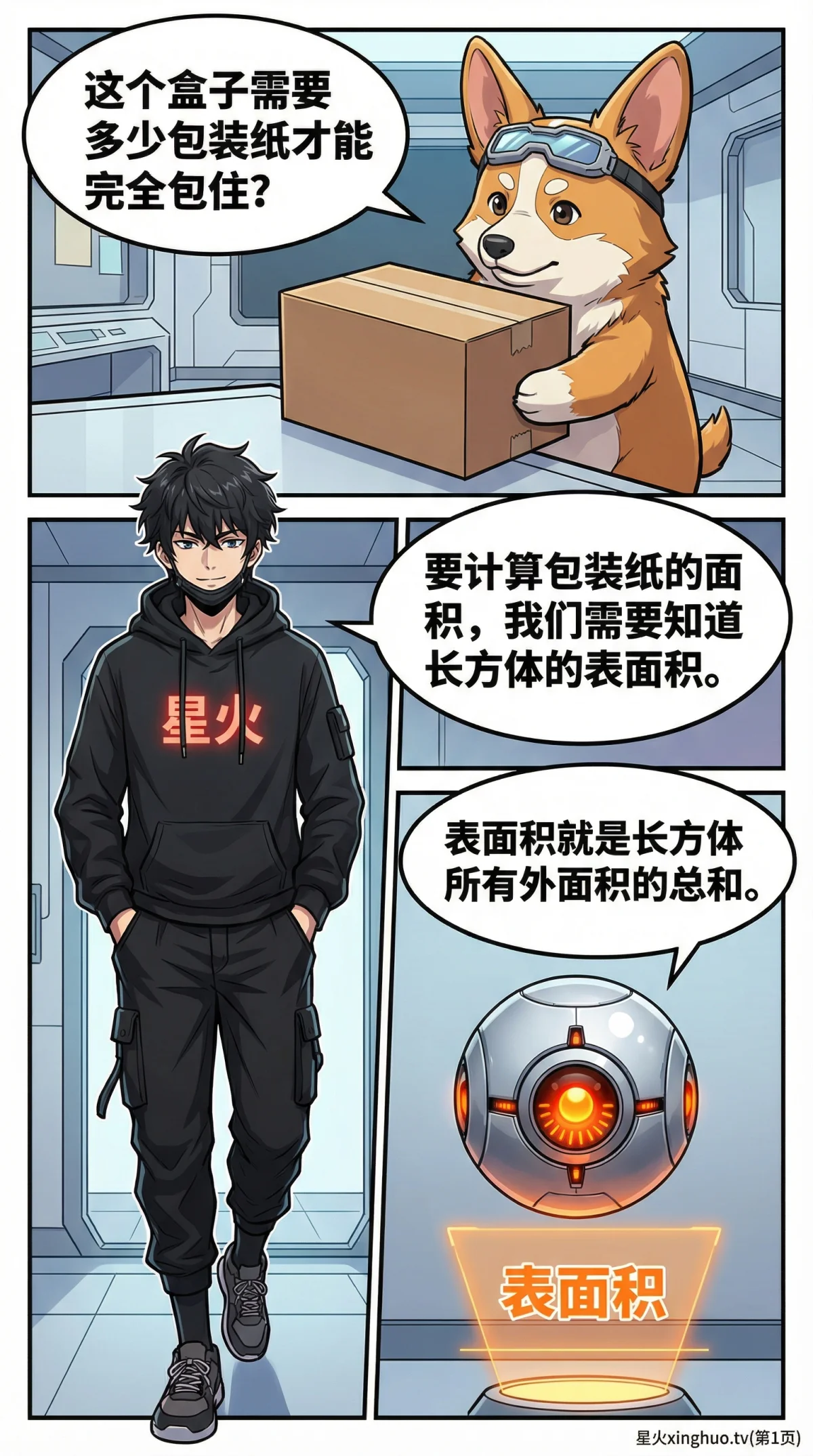 长方体表面积公式详解：定义、推导与计算实例 | 数学几何教学 - 第 1 页