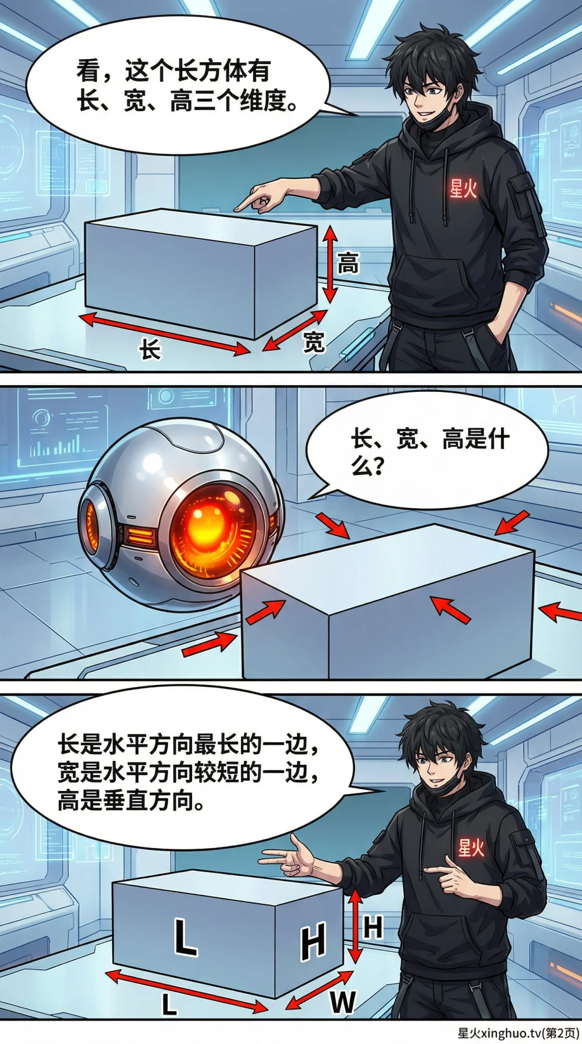 长方体表面积公式详解：定义、推导与计算实例 | 数学几何教学 - 第 2 页