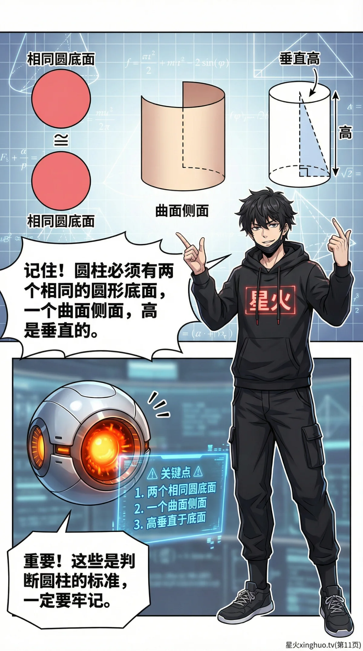 圆柱的认识详解：图形、公式与知识点全解析 | 小学数学几何 - 第 11 页