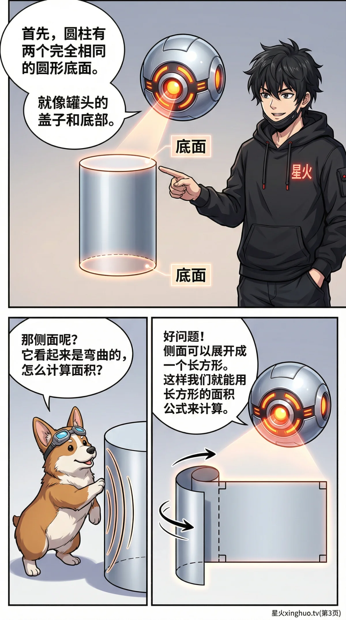 圆柱表面积怎么算？公式推导与计算实例详解 - 第 3 页