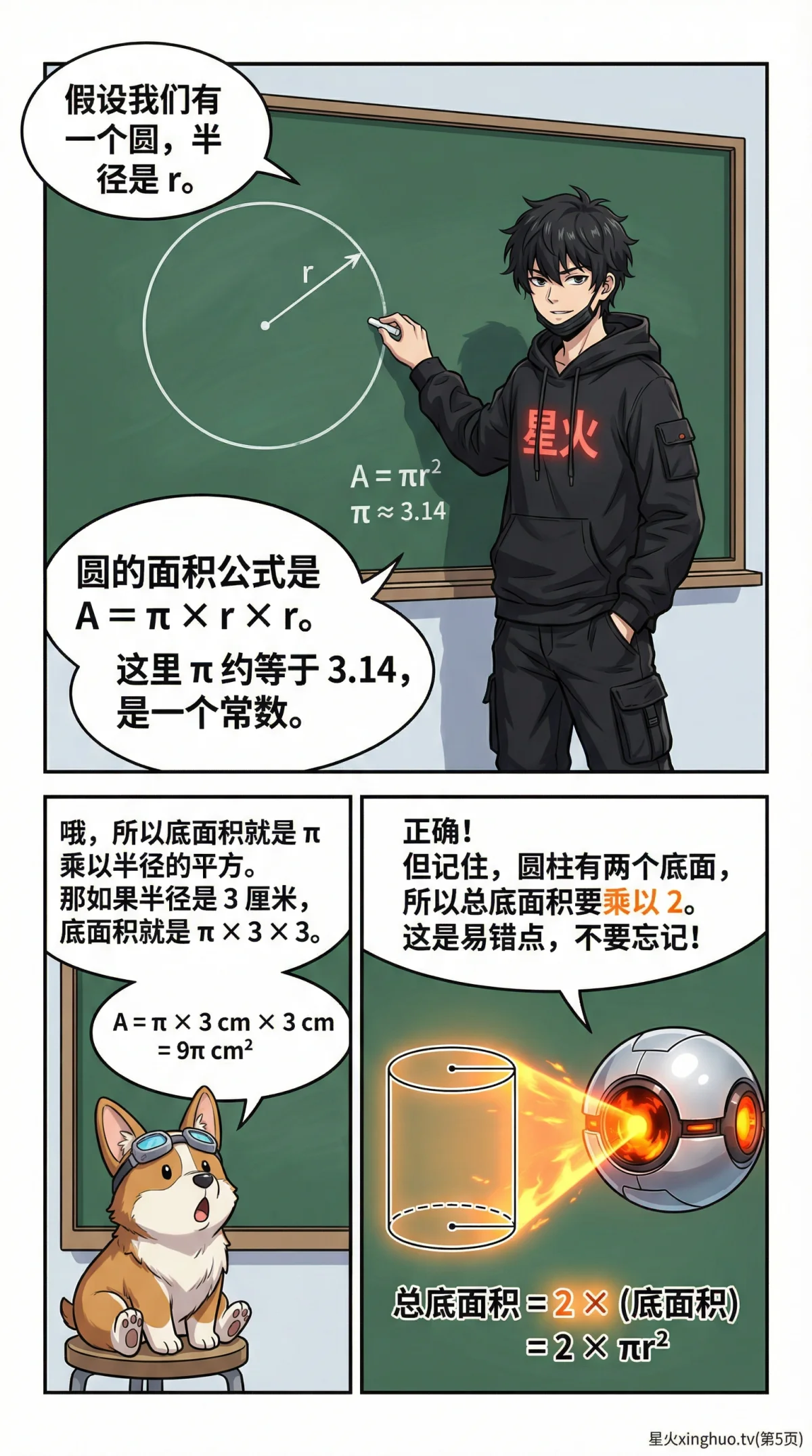 圆柱表面积怎么算？公式推导与计算实例详解 - 第 5 页