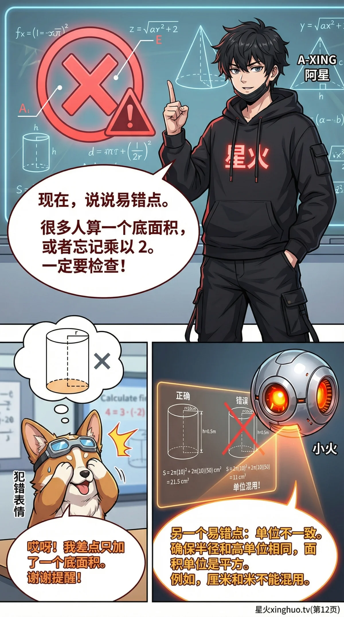 圆柱表面积怎么算？公式推导与计算实例详解 - 第 12 页