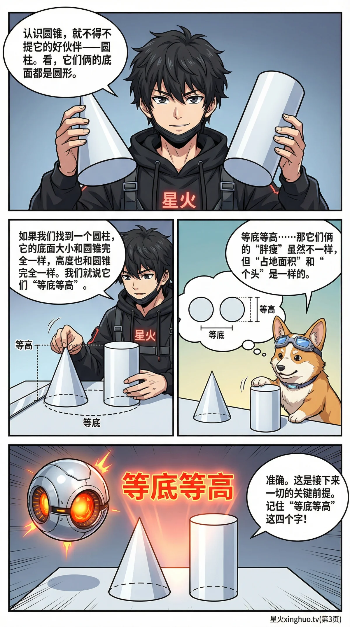 圆锥的认识与体积计算详解：公式推导与实例教学 - 第 3 页