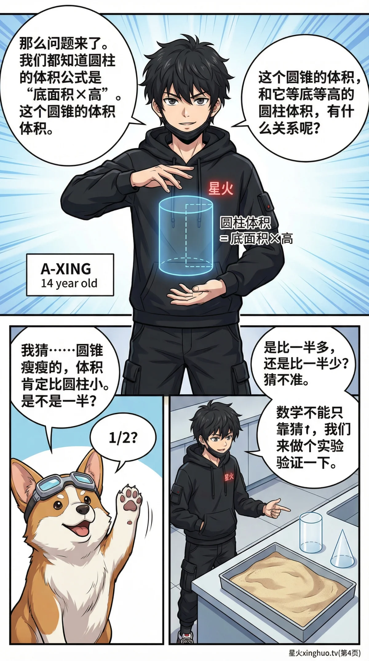 圆锥的认识与体积计算详解：公式推导与实例教学 - 第 4 页