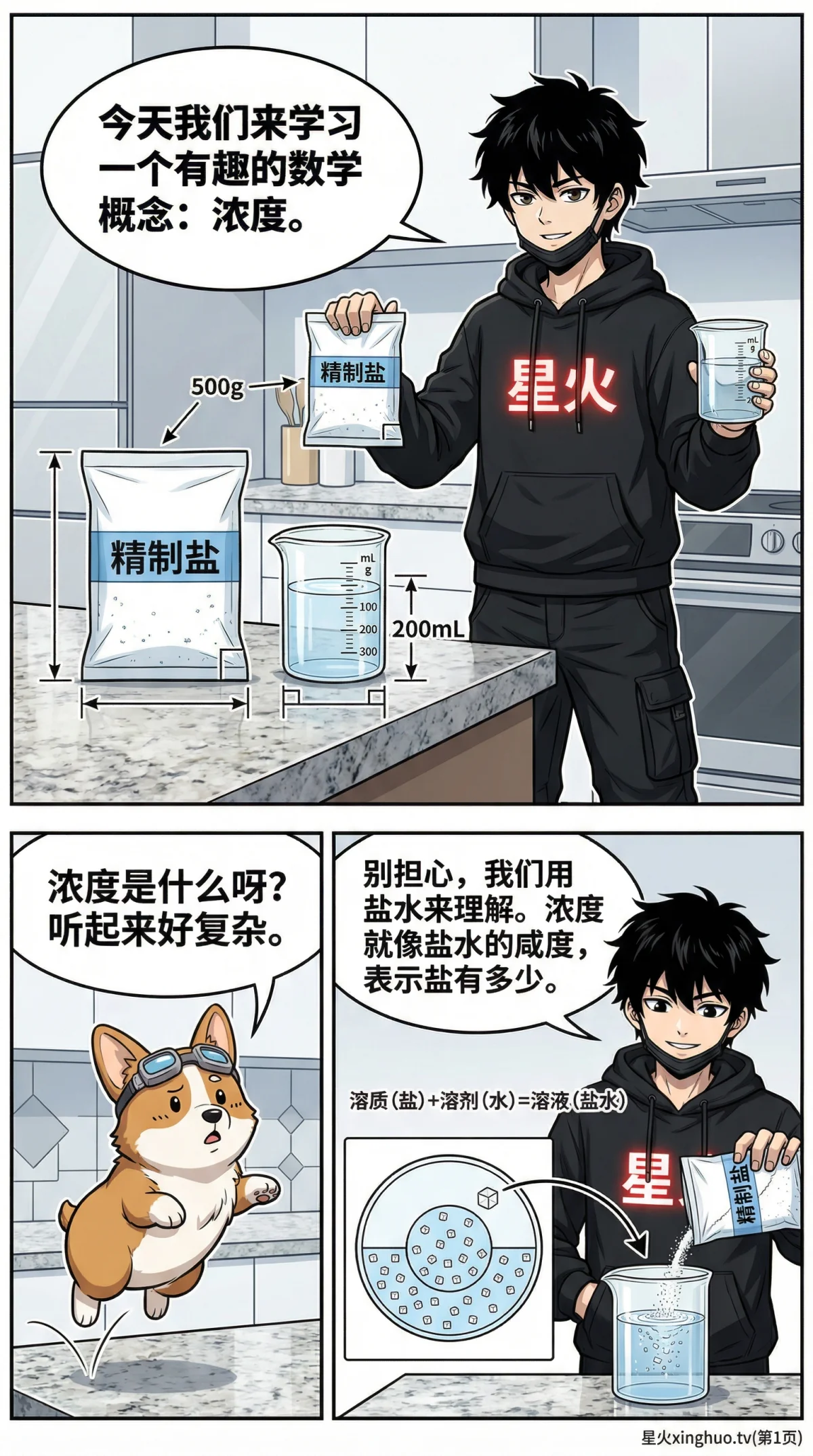 浓度问题详解：溶质溶剂关系与溶液计算方法教学 - 第 1 页