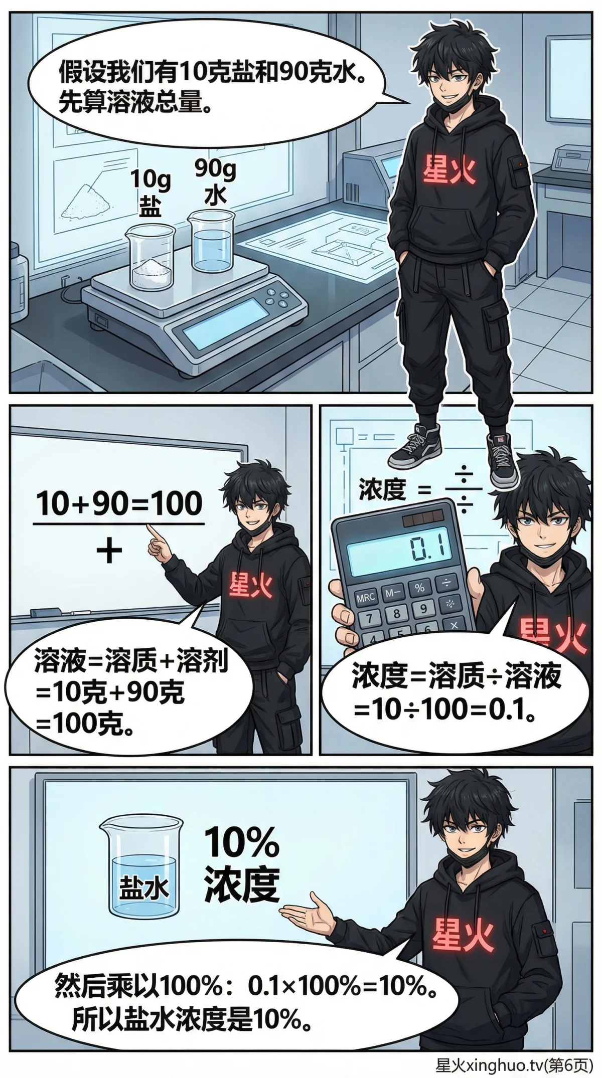 浓度问题详解：溶质溶剂关系与溶液计算方法教学 - 第 6 页