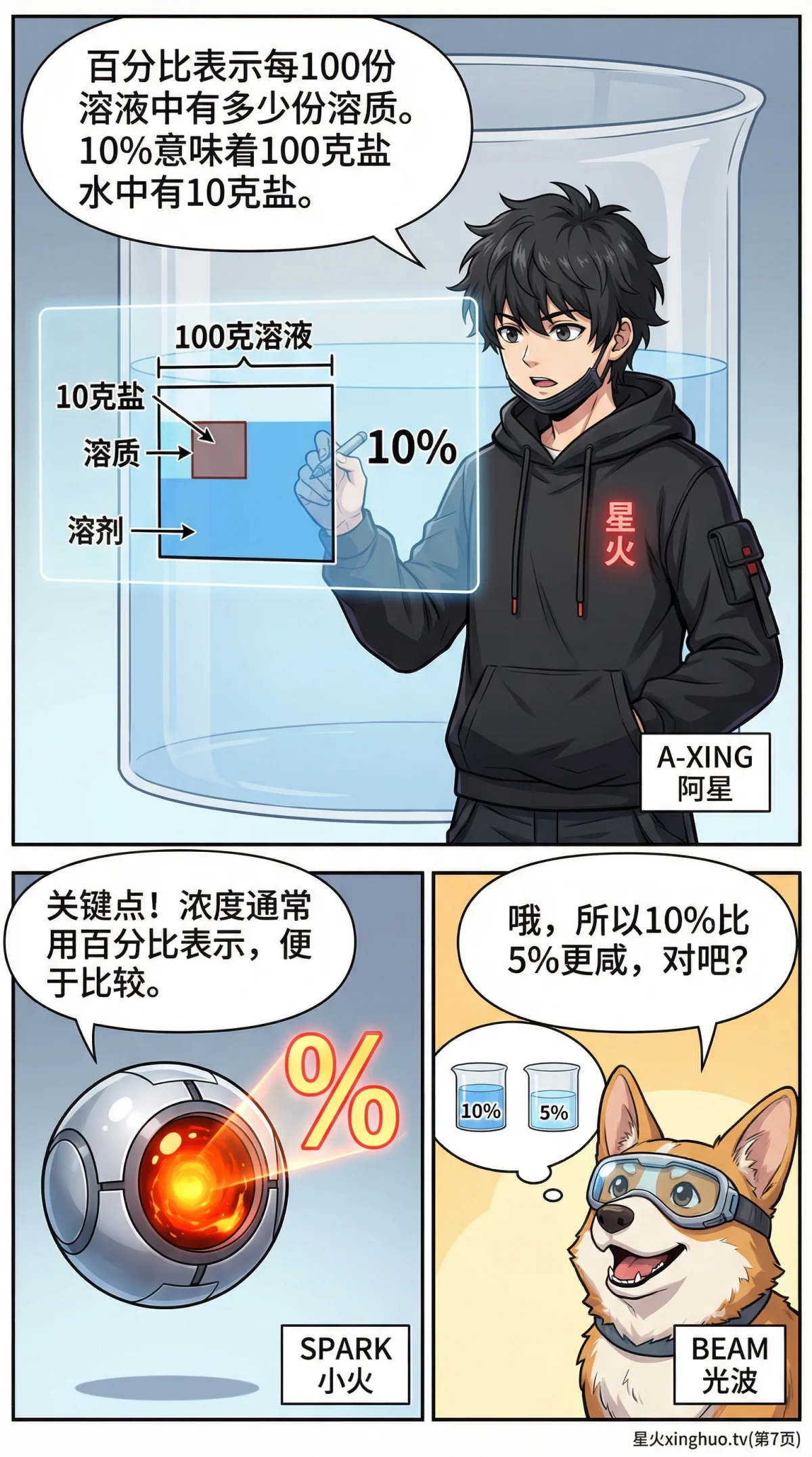 浓度问题详解：溶质溶剂关系与溶液计算方法教学 - 第 7 页