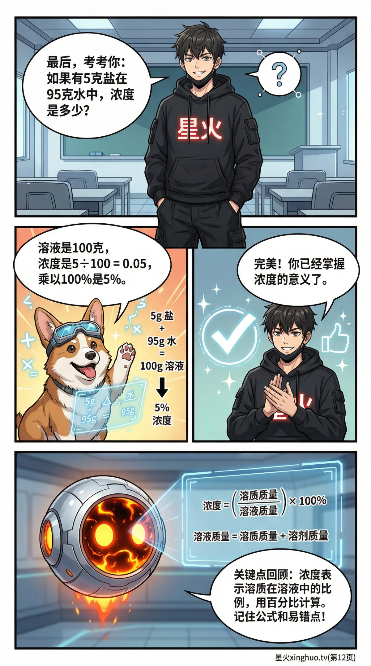 浓度问题详解：溶质溶剂关系与溶液计算方法教学 - 第 12 页