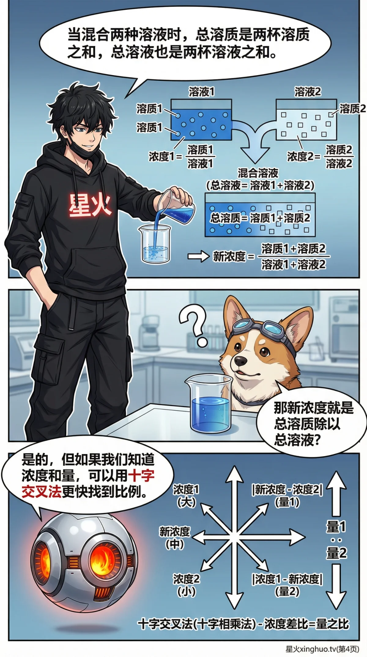 浓度问题与混合溶液详解：十字交叉法解题步骤与实例（小学数学应用题） - 第 4 页