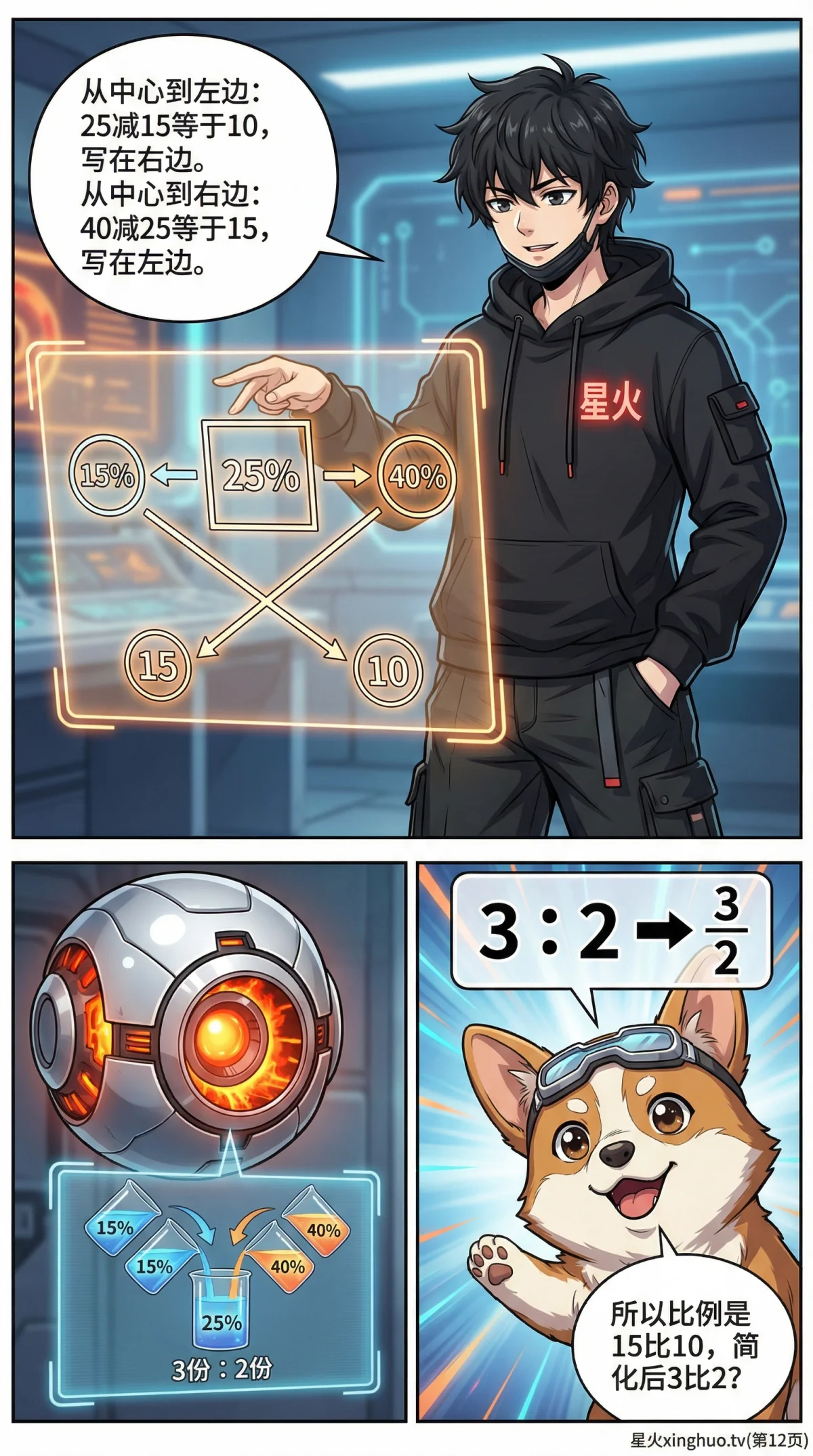 浓度问题与混合溶液详解：十字交叉法解题步骤与实例（小学数学应用题） - 第 11 页