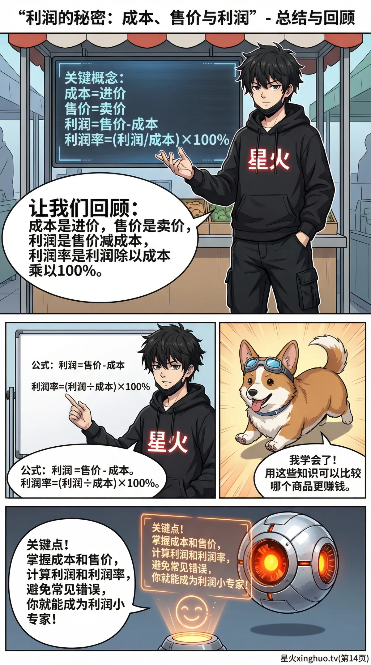 小学数学利润问题详解：成本、售价、利润公式与练习题 - 第 14 页