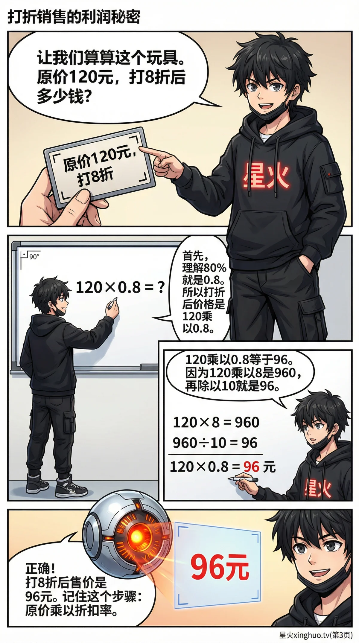 小学数学打折销售利润问题详解：解题步骤与练习题 | 应用题专项 - 第 3 页