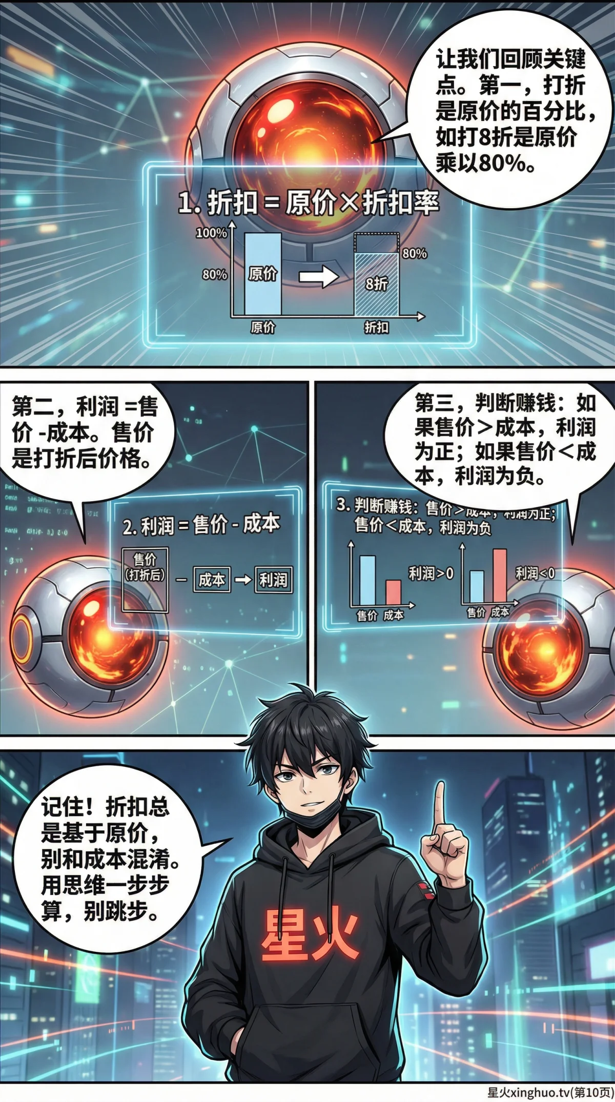 小学数学打折销售利润问题详解：解题步骤与练习题 | 应用题专项 - 第 10 页