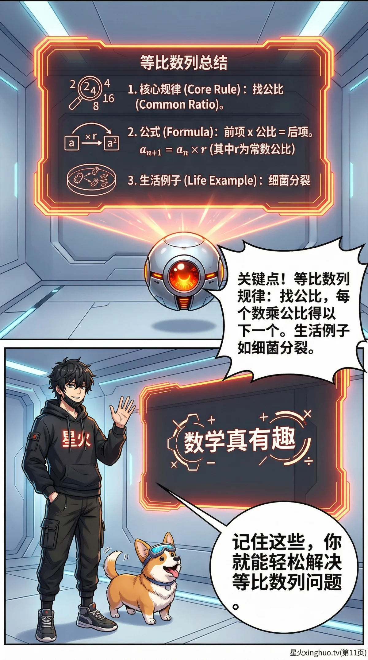 等比数列规律详解：通项公式推导、性质与练习题 | 数学思维 - 第 11 页