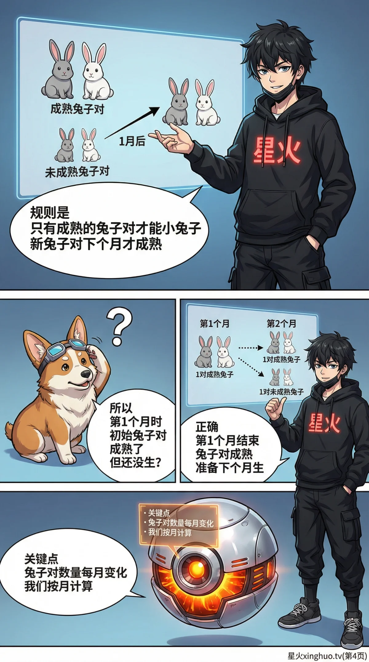 斐波那契数列找规律详解：从数学定义到自然现象例子 - 第 4 页