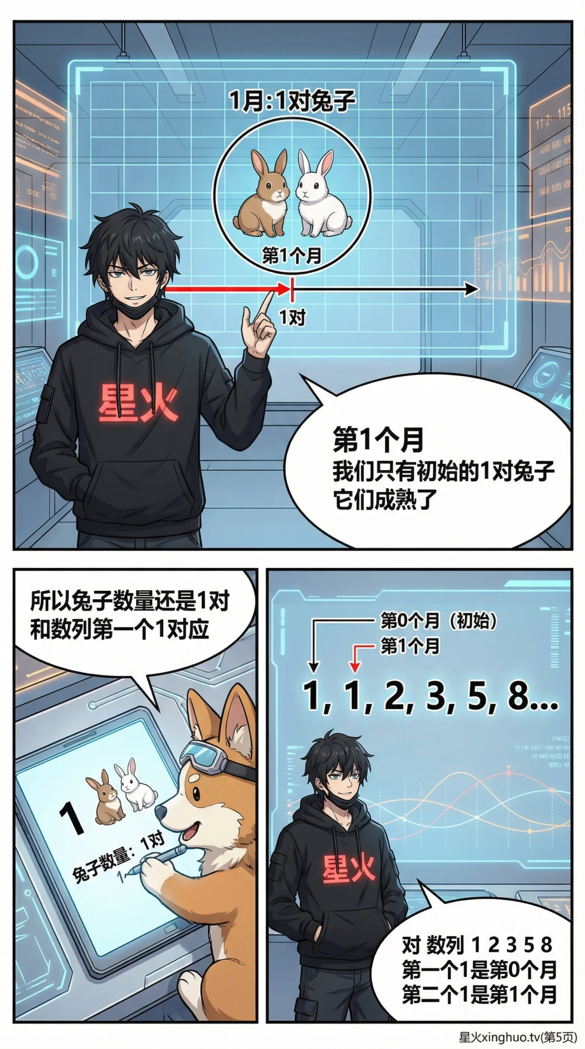 斐波那契数列找规律详解：从数学定义到自然现象例子 - 第 5 页