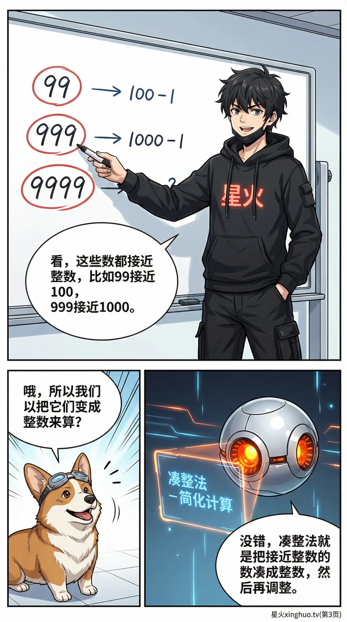 凑整法巧算加减法详解：技巧、练习题与数感培养 | 小学数学 - 第 3 页