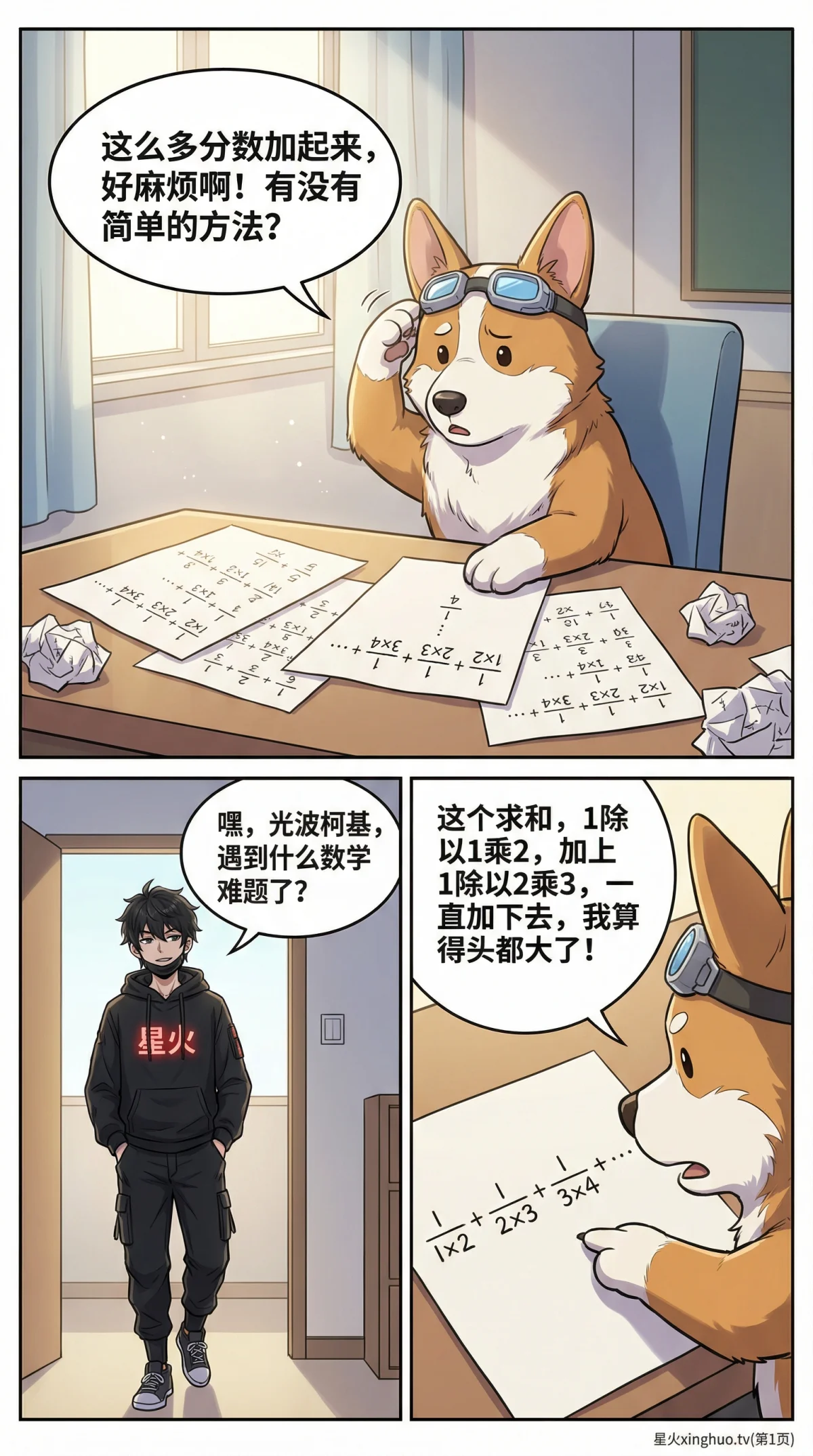 裂项相消法计算分数求和：原理、例题与技巧详解 - 第 1 页