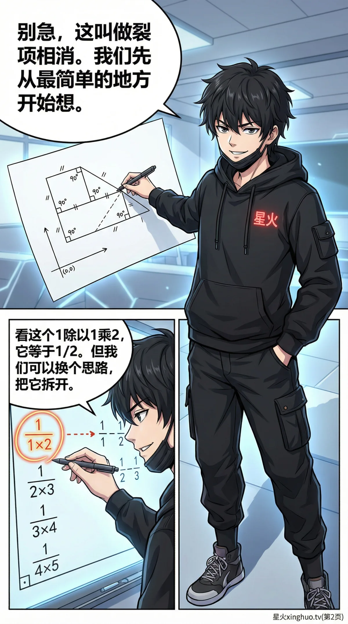 裂项相消法计算分数求和：原理、例题与技巧详解 - 第 2 页