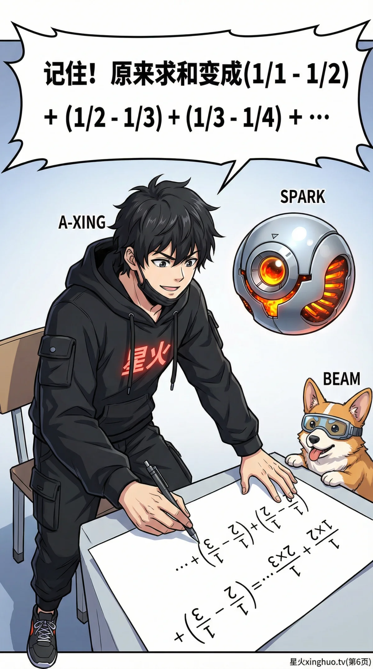 裂项相消法计算分数求和：原理、例题与技巧详解 - 第 6 页