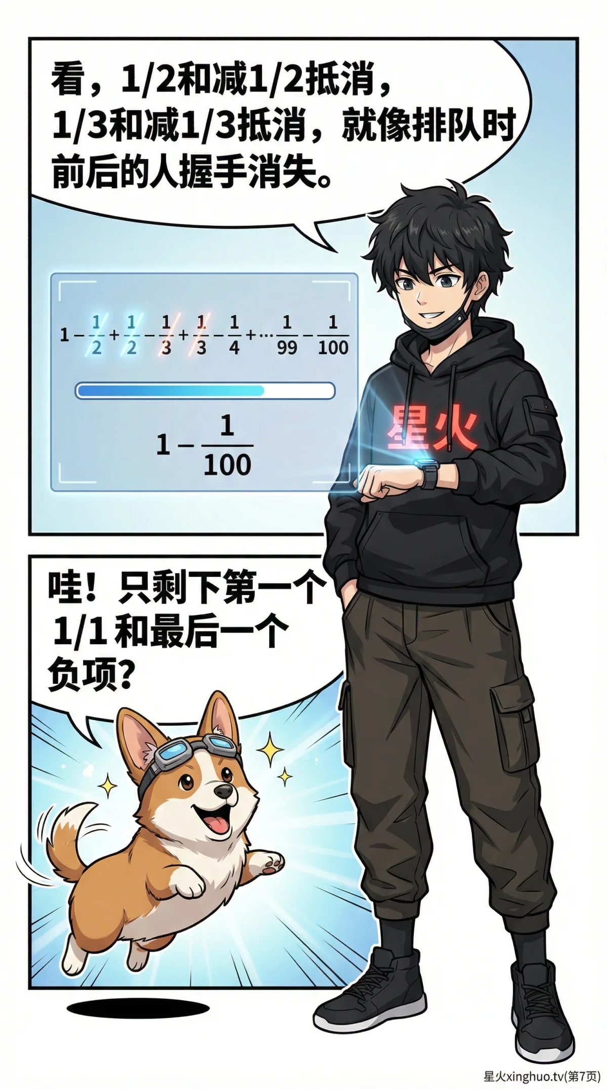 裂项相消法计算分数求和：原理、例题与技巧详解 - 第 7 页