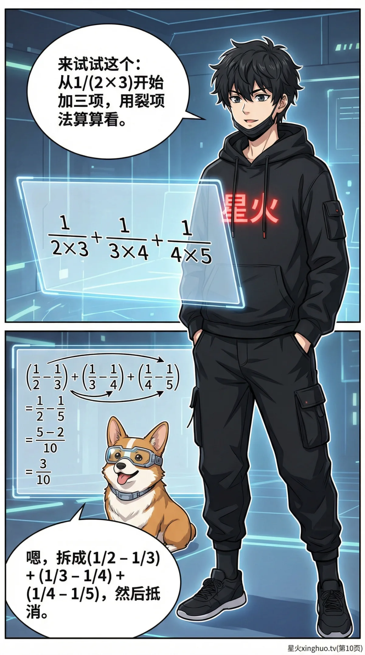 裂项相消法计算分数求和：原理、例题与技巧详解 - 第 9 页