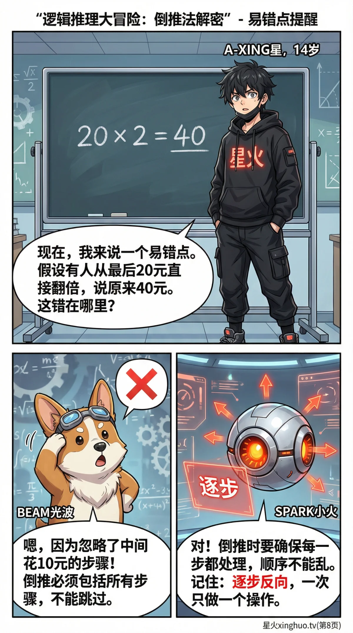 倒推法解题详解：小学数学应用题逆向思维方法与练习题 - 第 8 页