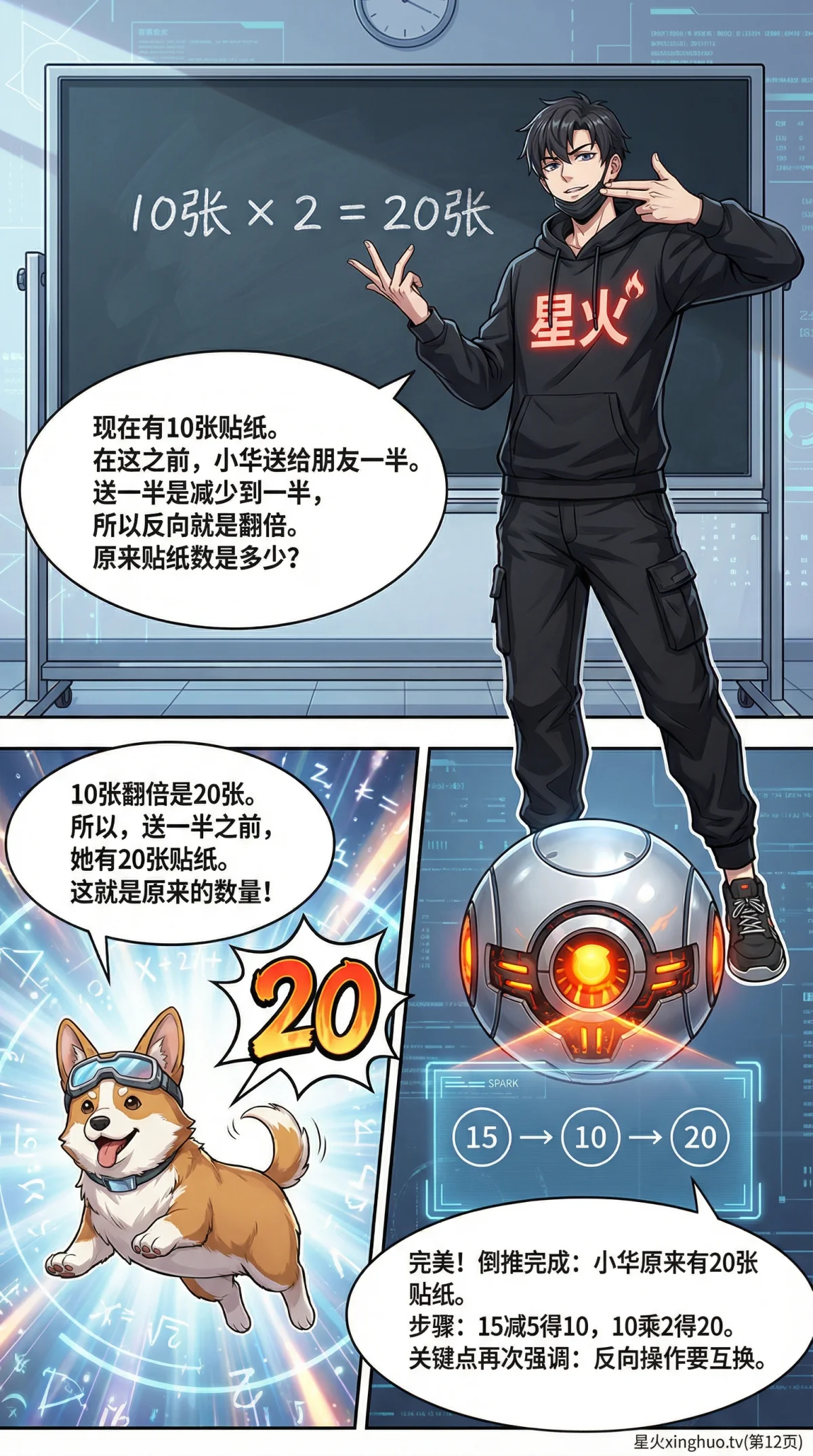 倒推法解题详解：小学数学应用题逆向思维方法与练习题 - 第 12 页