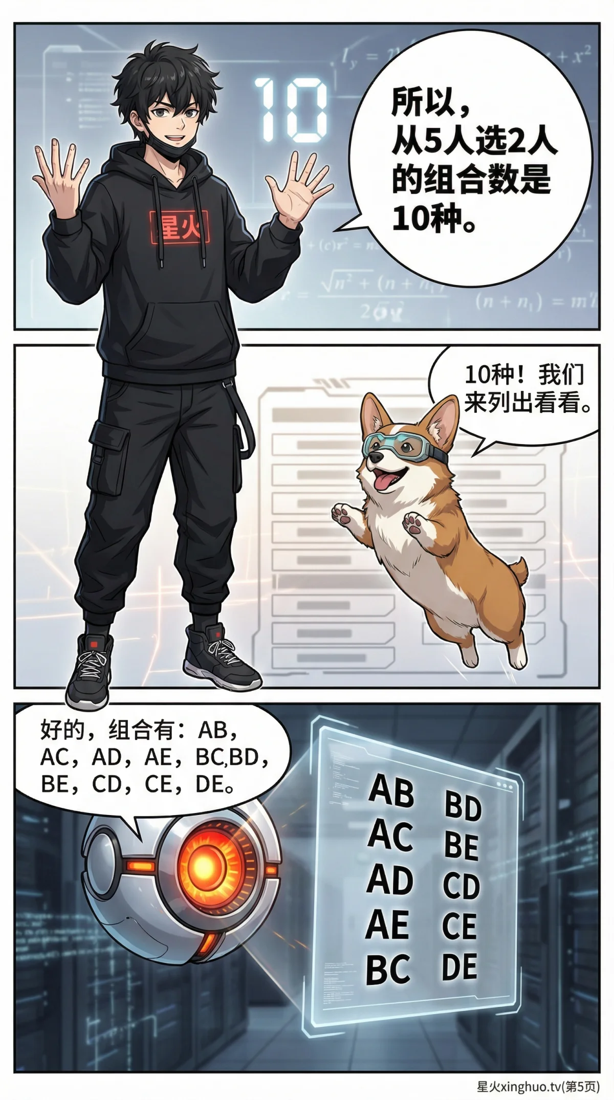 组合问题详解：公式、经典例题与解题方法（初中数学） - 第 5 页