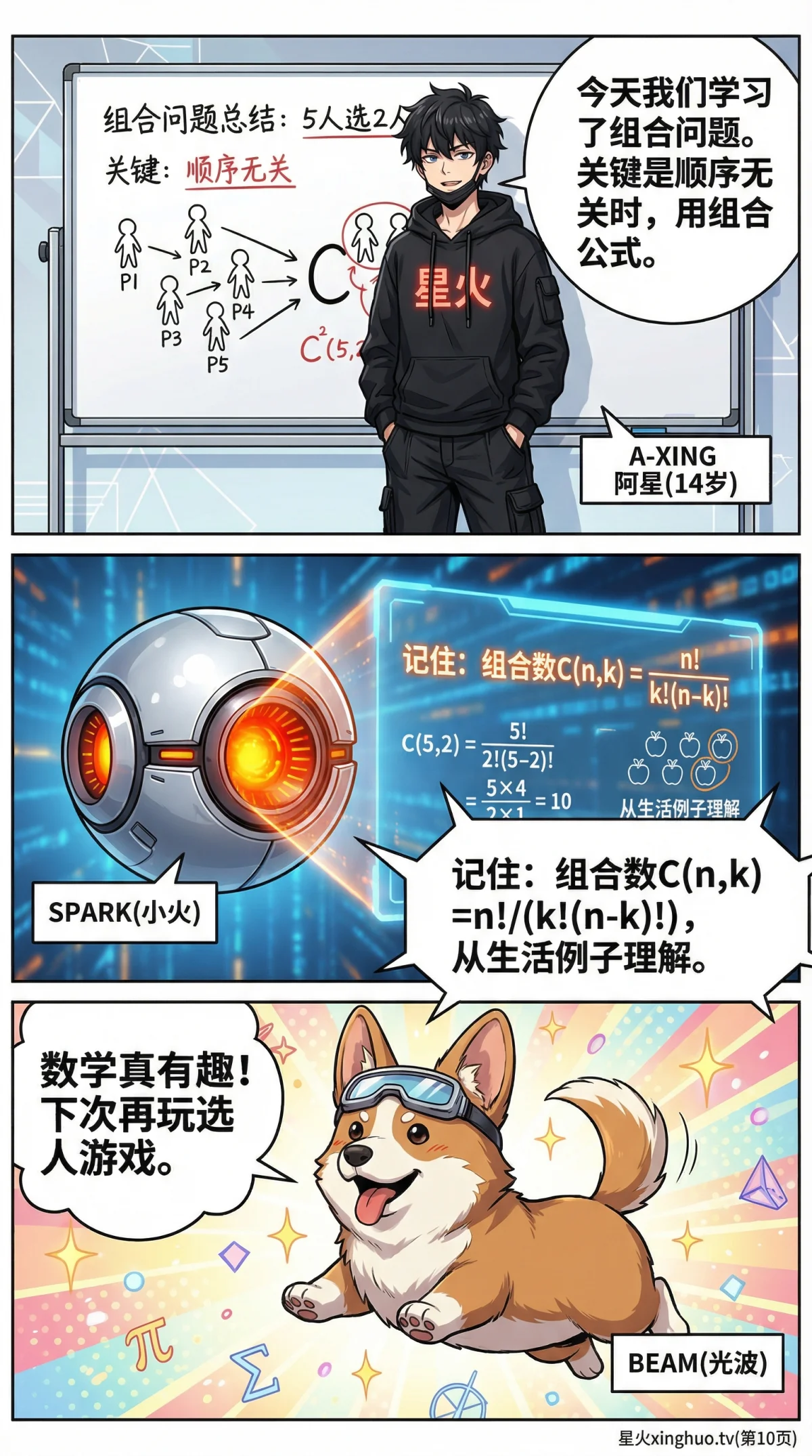 组合问题详解：公式、经典例题与解题方法（初中数学） - 第 10 页