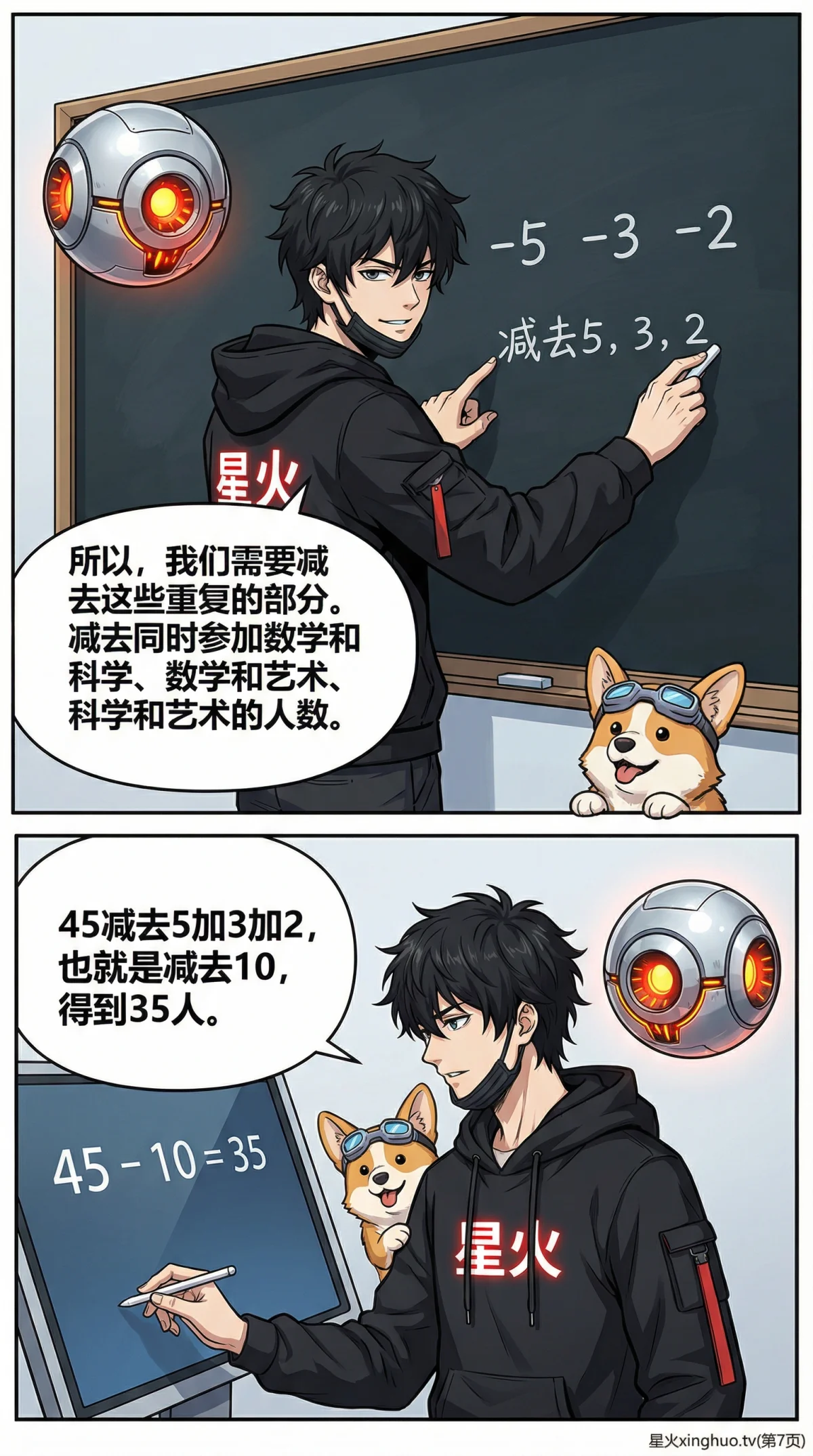 三集合容斥原理详解：公式、文氏图与例题精讲 | 数学思维 - 第 7 页