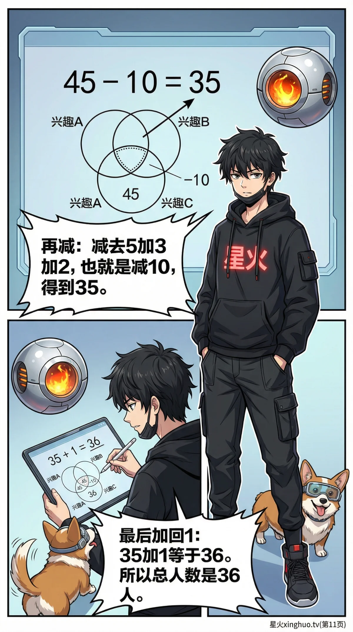 三集合容斥原理详解：公式、文氏图与例题精讲 | 数学思维 - 第 11 页