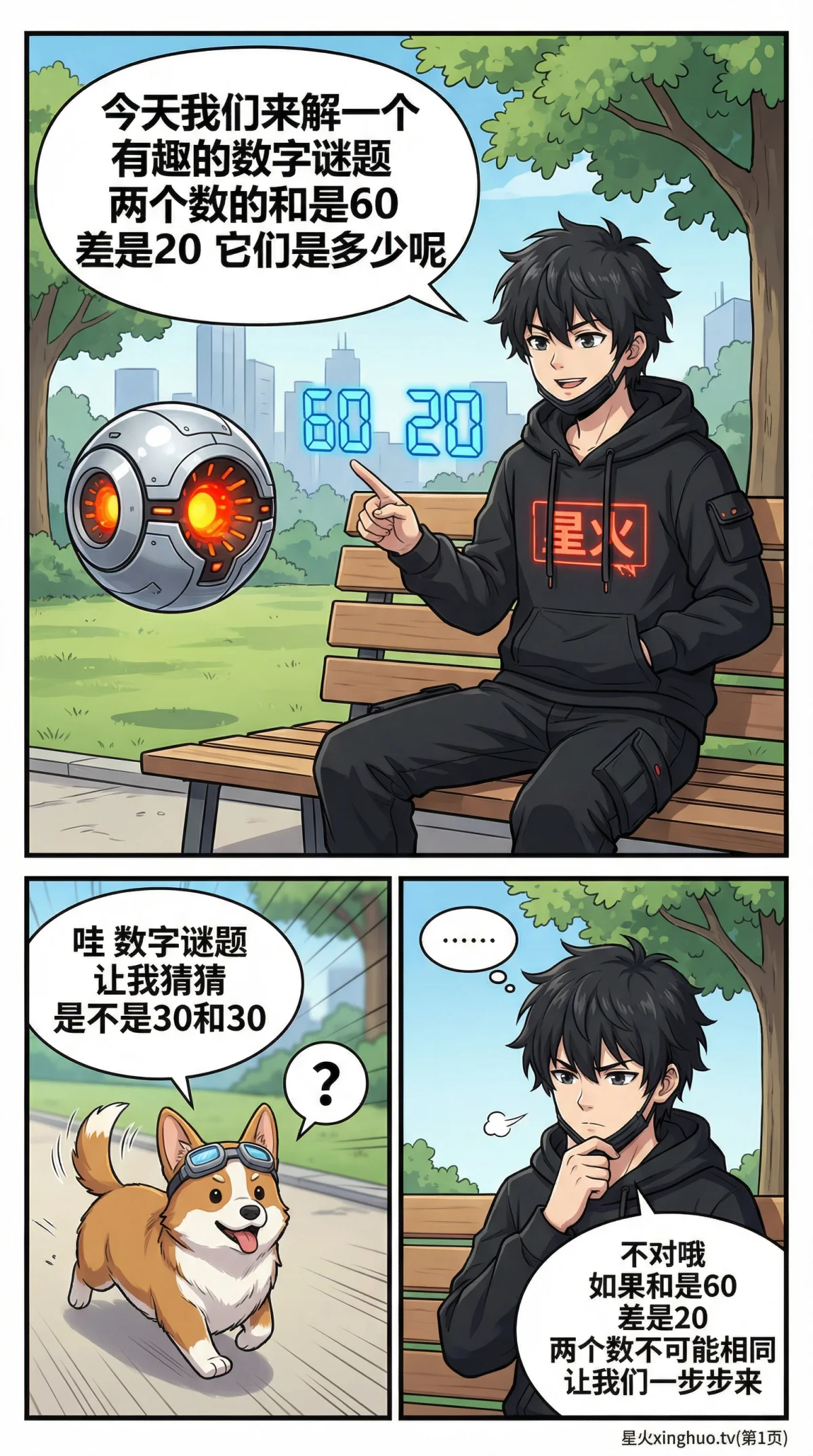 和差问题详解：公式推导、线段图解与练习题（小学数学应用题） - 第 1 页