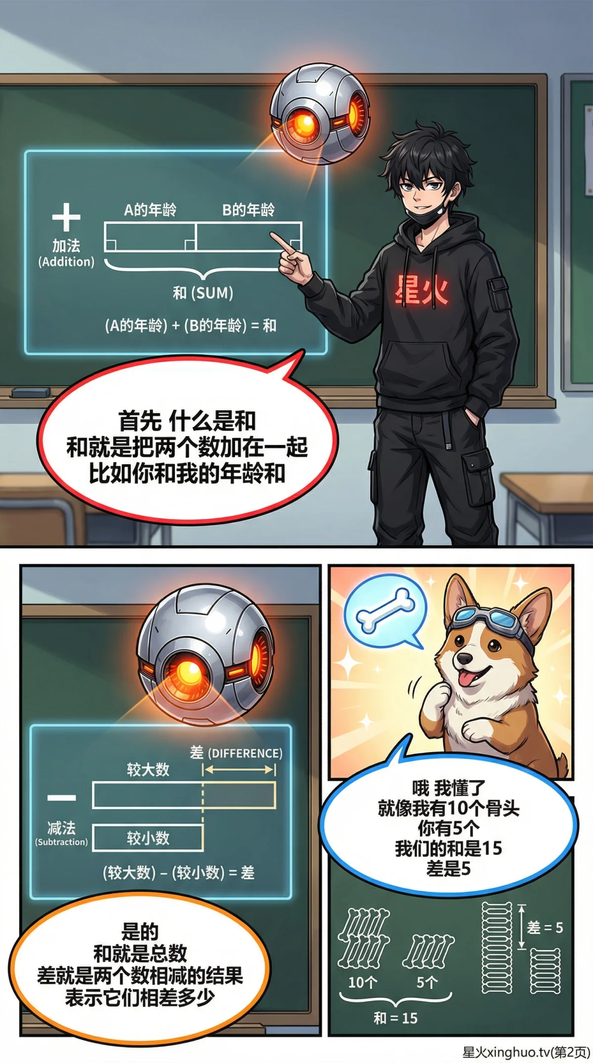 和差问题详解：公式推导、线段图解与练习题（小学数学应用题） - 第 2 页