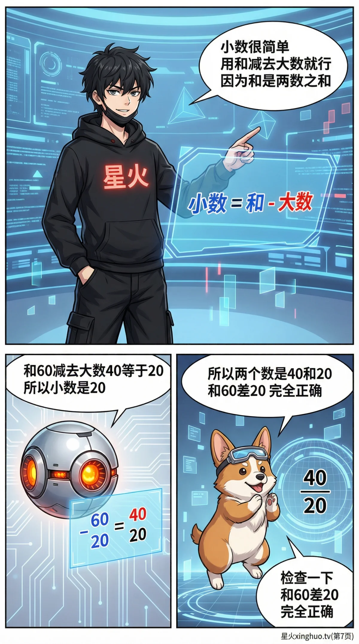 和差问题详解：公式推导、线段图解与练习题（小学数学应用题） - 第 7 页