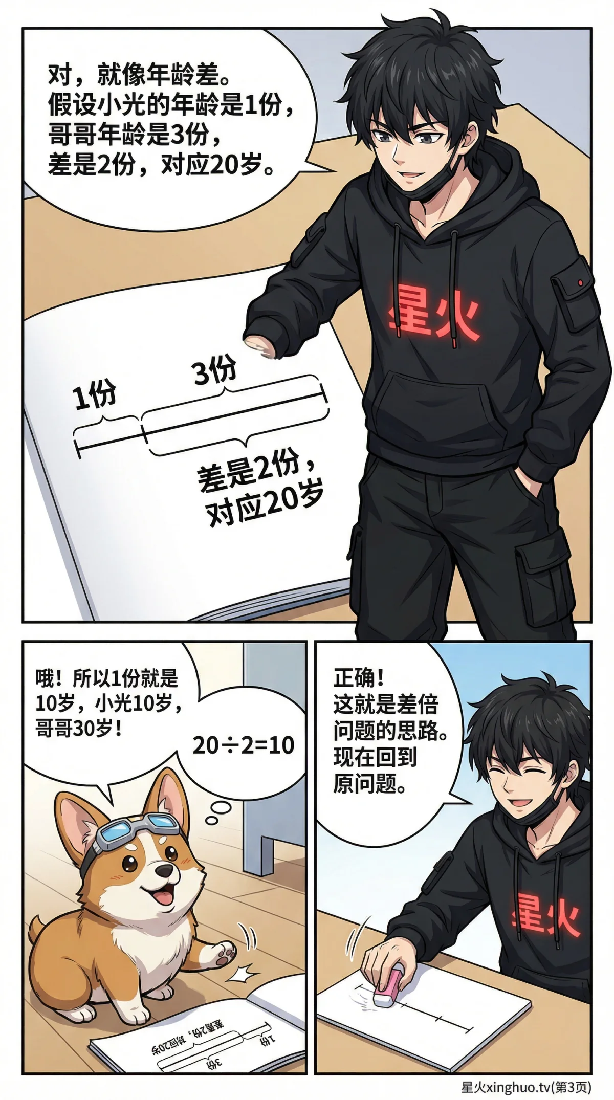 差倍问题解题方法详解：线段图解法与练习题(小学数学应用题) - 第 3 页