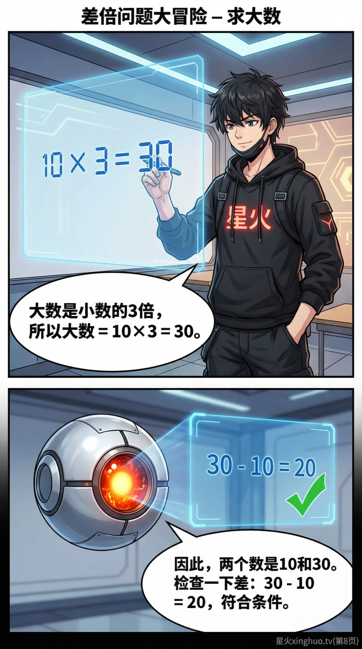 差倍问题解题方法详解：线段图解法与练习题(小学数学应用题) - 第 8 页