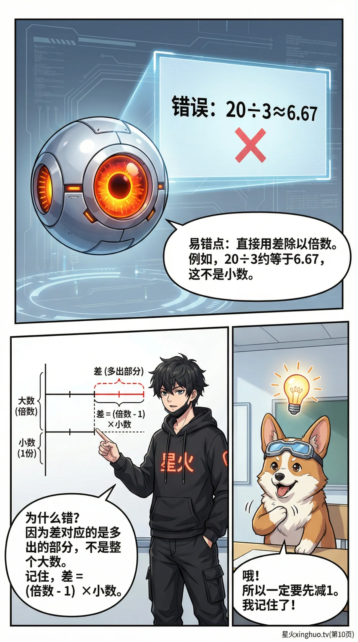 差倍问题解题方法详解：线段图解法与练习题(小学数学应用题) - 第 10 页