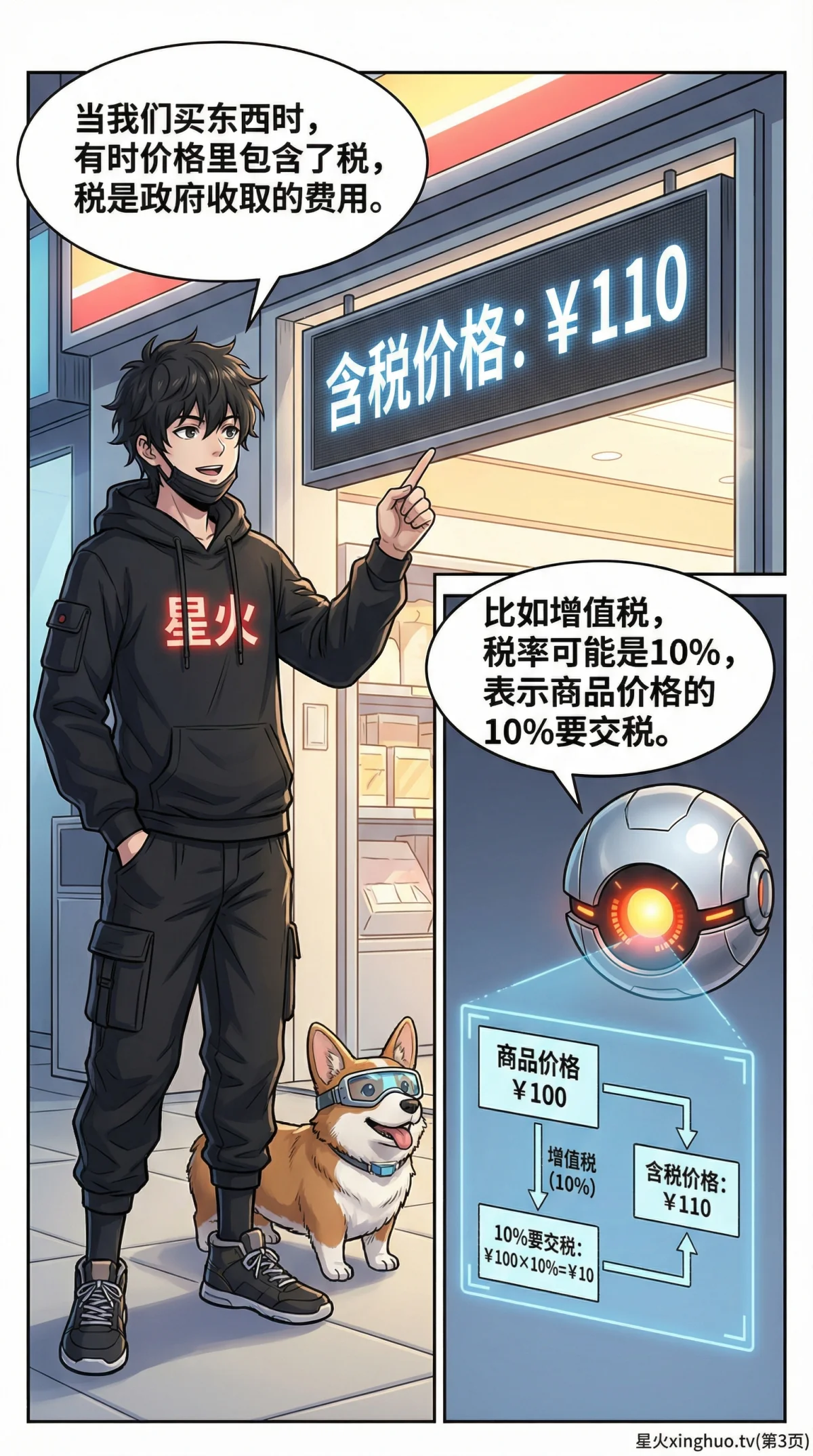 税率与利率详解：小学数学百分数应用与财商教育（含漫画教学与练习题） - 第 3 页