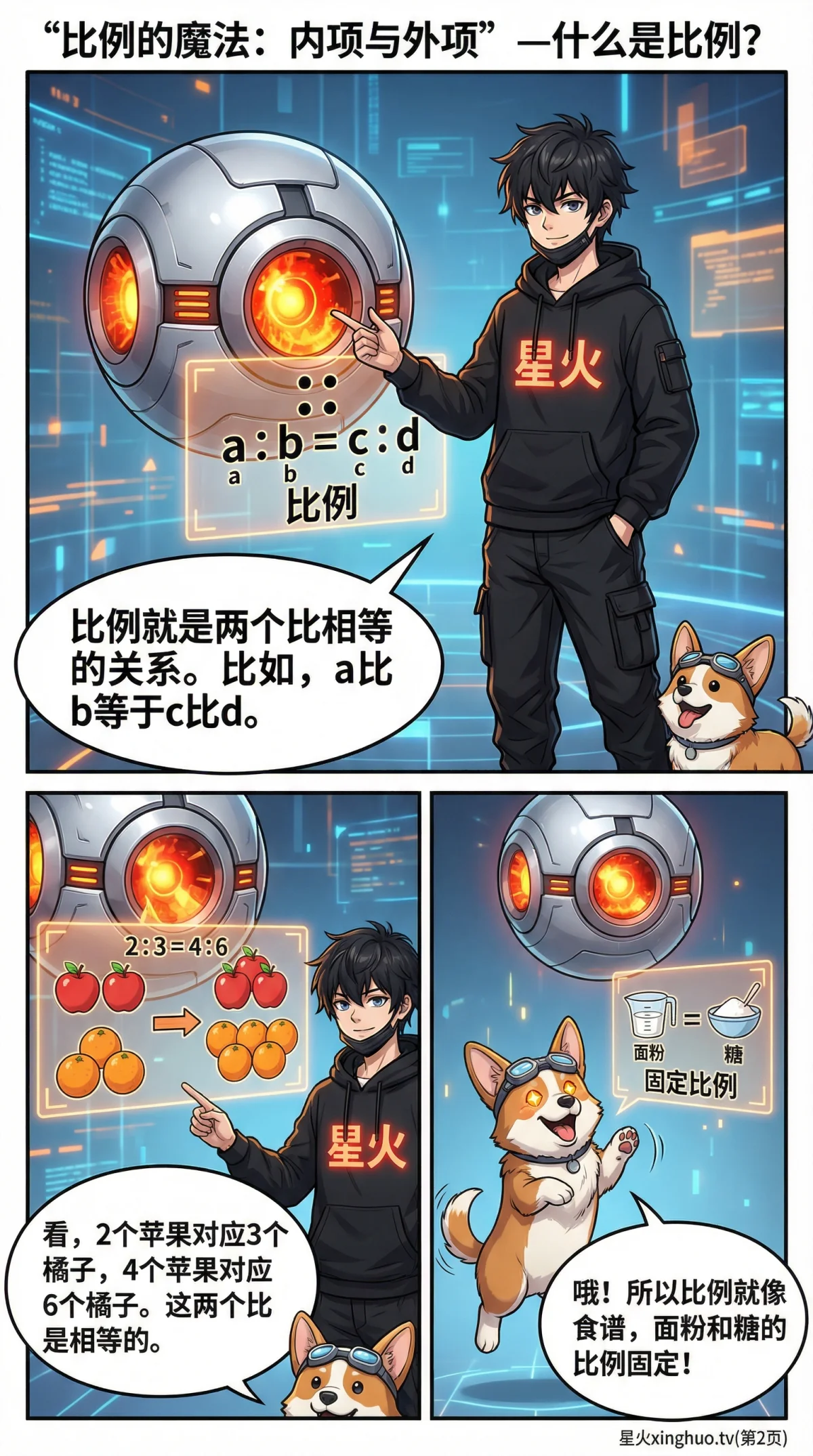 比例的内项与外项性质详解：定义、实例与练习题 | 数学基础 - 第 2 页