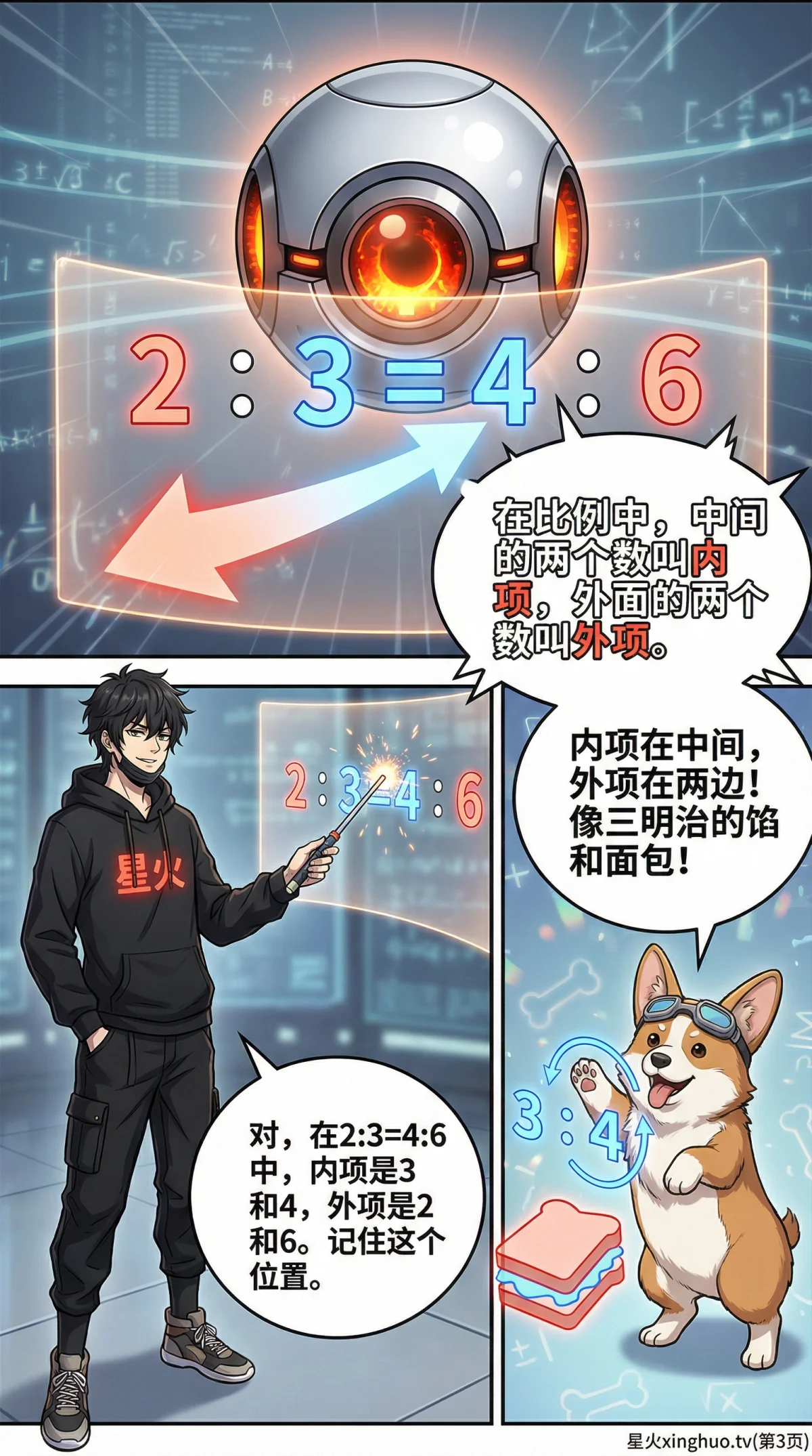 比例的内项与外项性质详解：定义、实例与练习题 | 数学基础 - 第 3 页